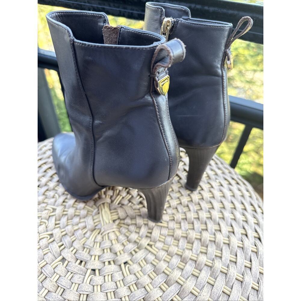 COACH Jemma Women’s Dark Brown Leather High Heeled Ankle Boot Woman’s Size 9B - Picture 5 of 16